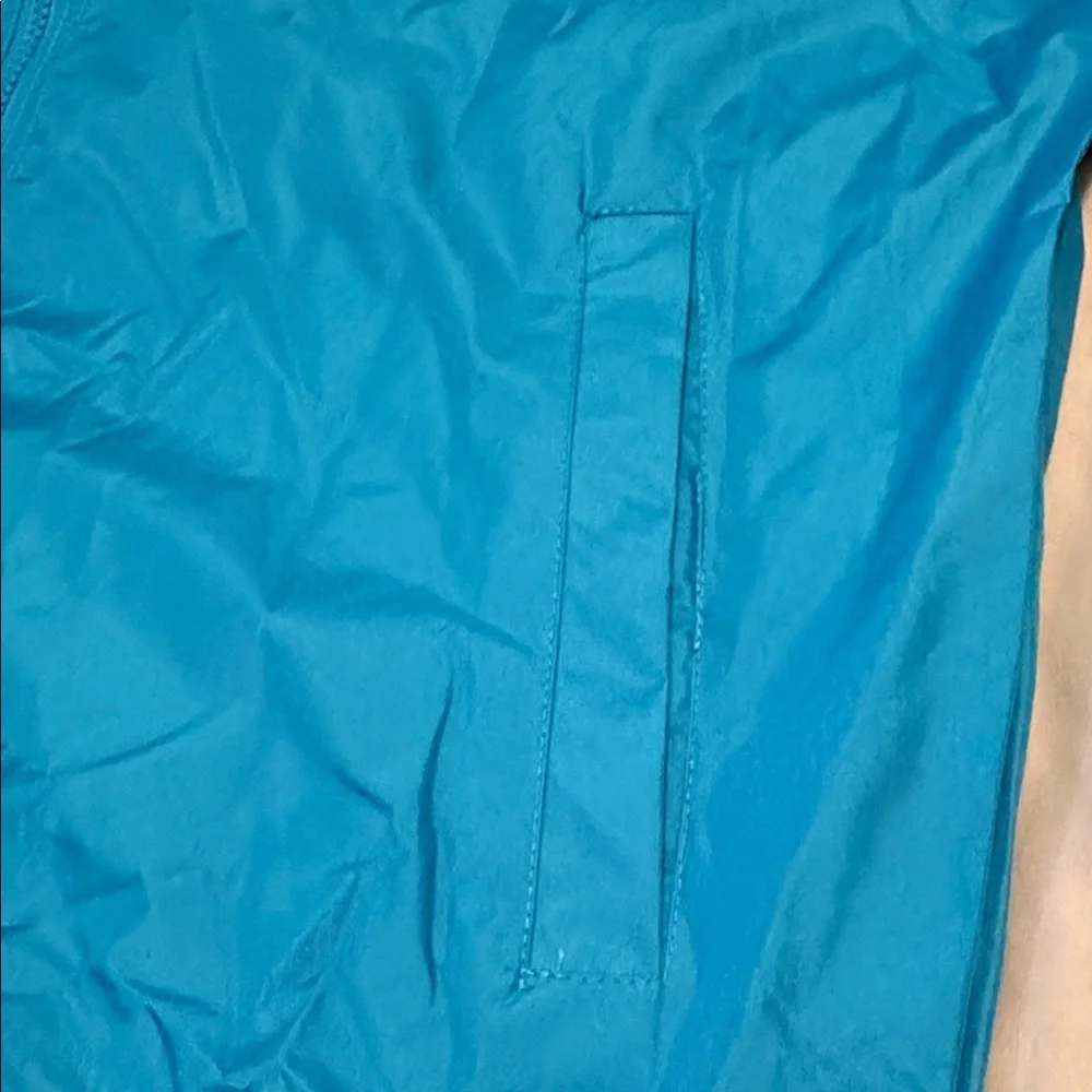 Women’s large Teal Hooded Rain Jacket Up North could be worn by a man too NWT - Picture 7 of 10